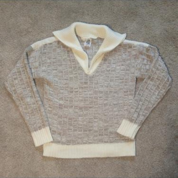 Other - Vintage 70s Men’s Pullover Sweater Wide Collar M